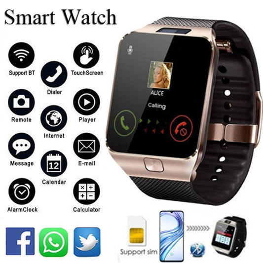,Bluetooth android smart watch with Camera Clock SIM TF Slot smartwatch